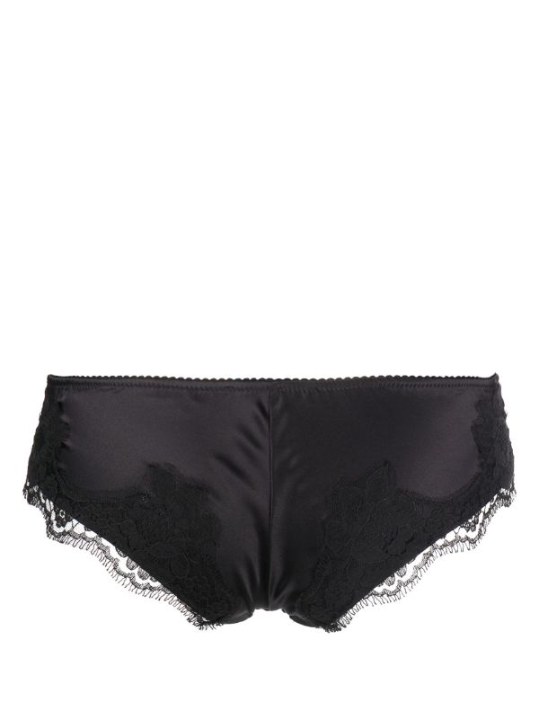 Browns Dolce & Gabbana Black Lace Detail Briefs | Browns Panties