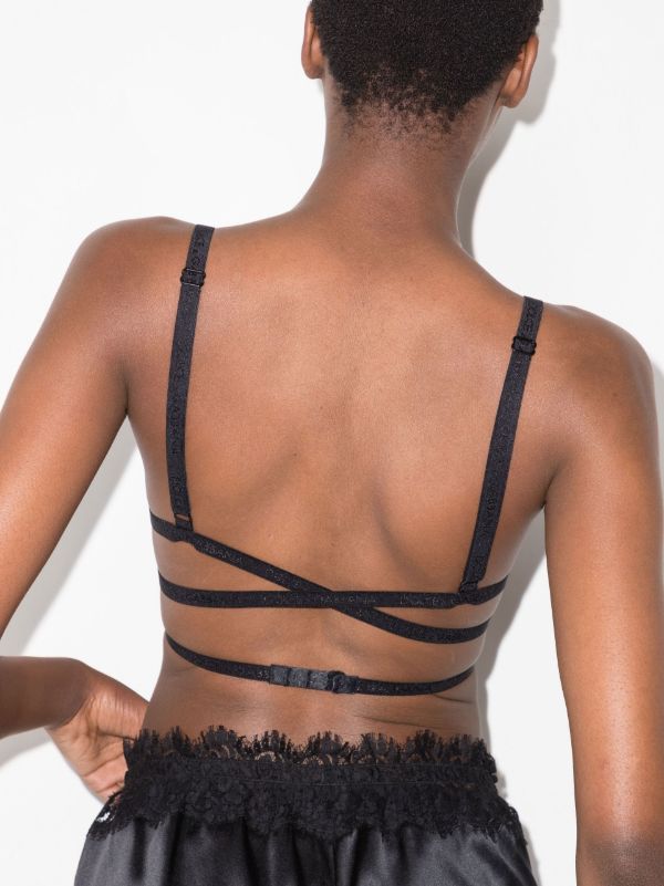 Browns Dolce & Gabbana Black Lace Trim Bra | Browns Bras