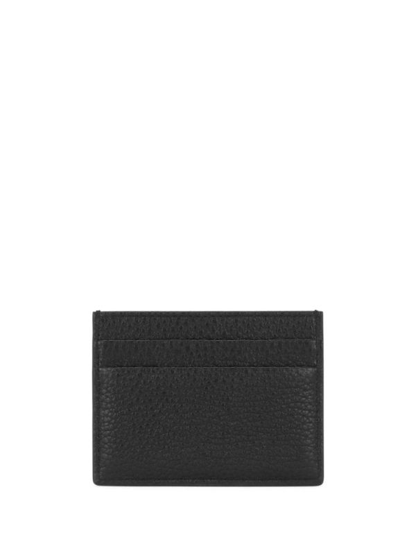 Browns Dolce & Gabbana Black Logo-embossed Leather Card Holder | Browns Wallets & Billfolds