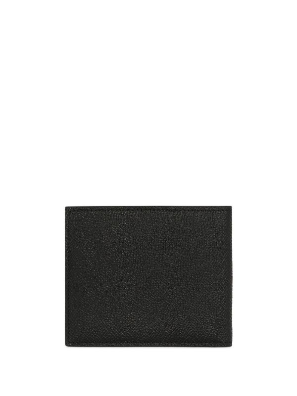 Browns Dolce & Gabbana Black Logo Plaque Bifold Leather Wallet | Browns Wallets & Billfolds