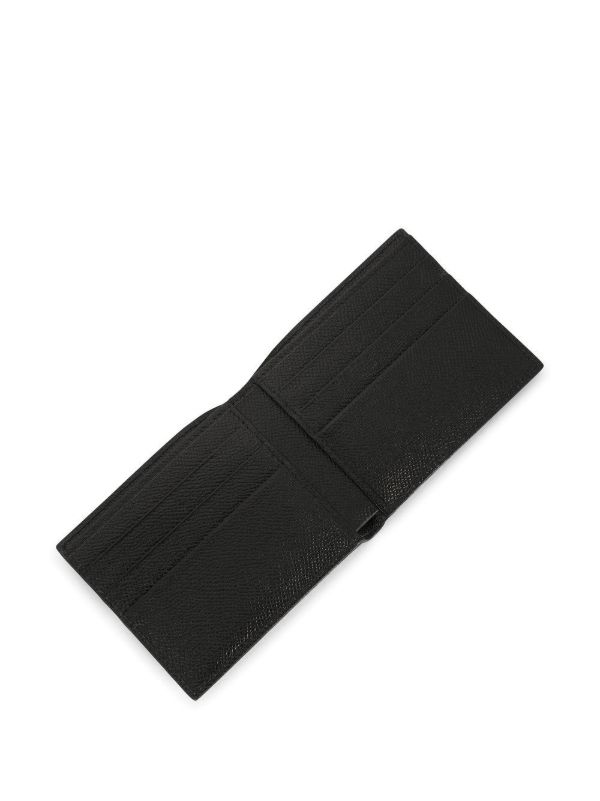 Browns Dolce & Gabbana Black Logo Plaque Bifold Leather Wallet | Browns Wallets & Billfolds