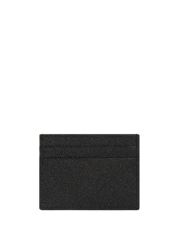 Browns Dolce & Gabbana Black Logo Plaque Card Holder | Browns Wallets & Billfolds