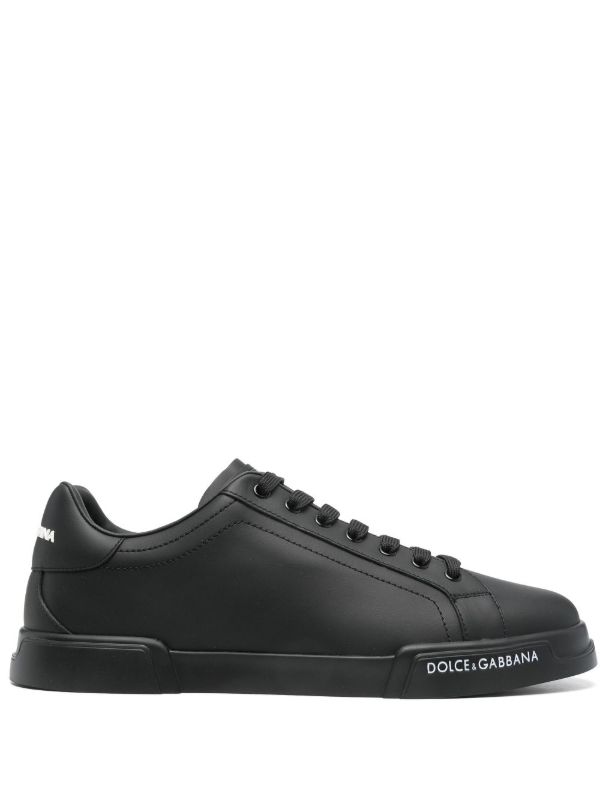 browns Dolce & Gabbana Black Portofino Sneakers | Browns Low-Tops