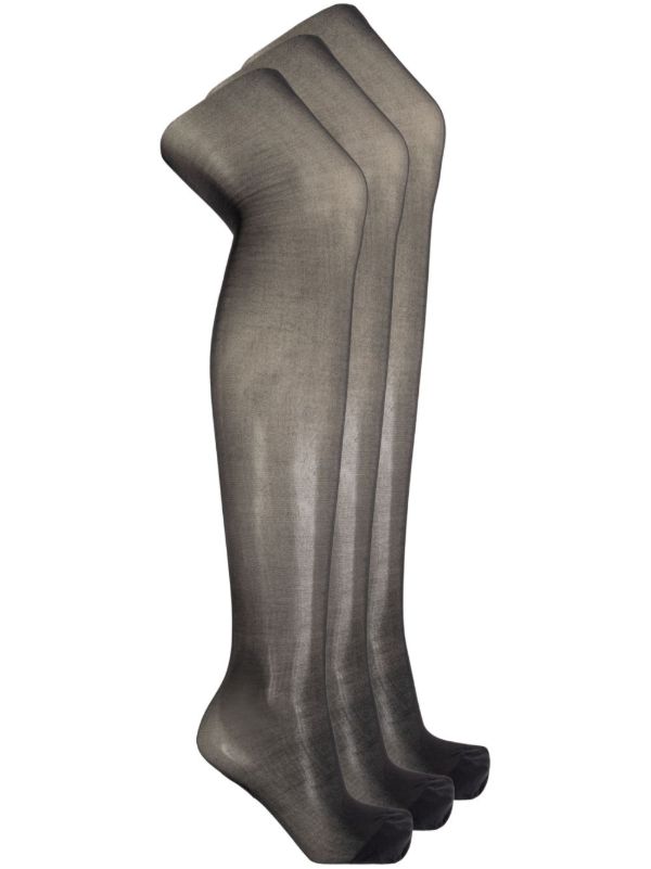 browns Dolce & Gabbana Black Semi-Sheer Tights Set | Browns Pantyhose & Stockings