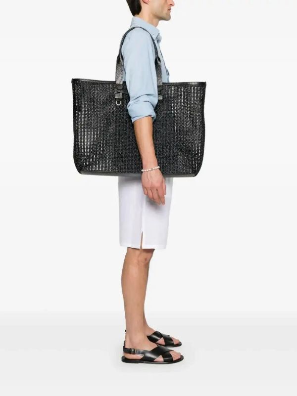 Browns Dolce & Gabbana Black Woven Mesh Shopper Tote Bag | Browns Tote Bags