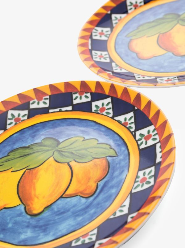 Browns Dolce & Gabbana Blue Carretto Side Plates | Browns Plates & Bowls