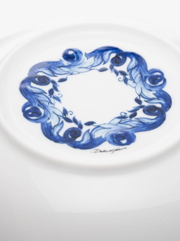 Browns Dolce & Gabbana Blue Meditteraneo Pattern Soup Plate Set | Browns Plates & Bowls