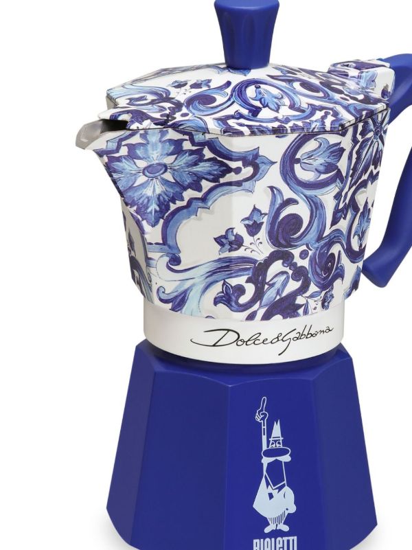 Browns Dolce & Gabbana Blue X Bialetti Moka Express Large Coffee Pot | Browns Kitchen Accessories