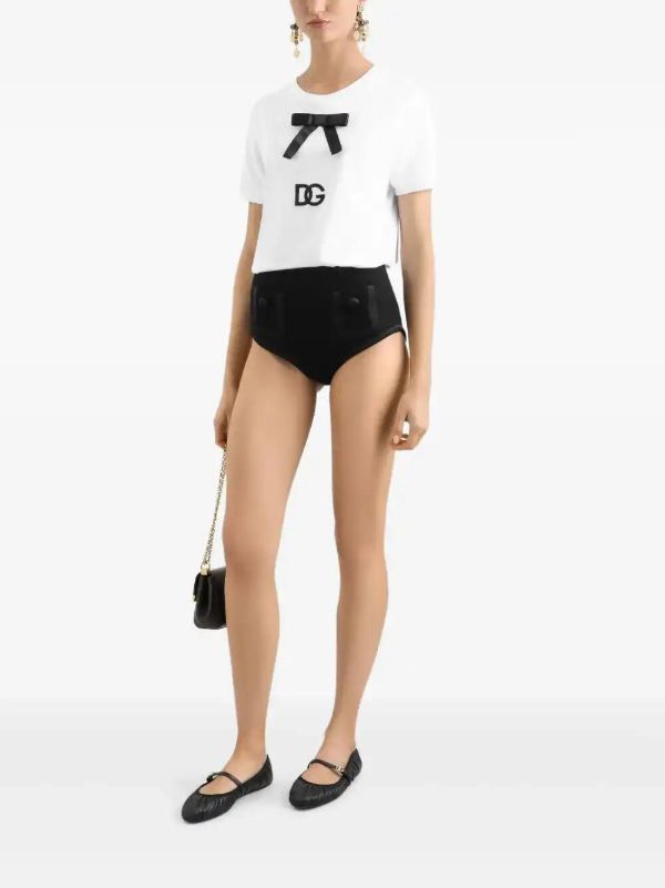 Browns Dolce & Gabbana Bow-detail T-shirt | Browns T-Shirts & Jersey Shirts