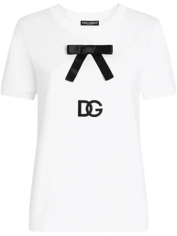 browns Dolce & Gabbana bow-detail T-shirt | Browns T-Shirts & Jersey Shirts