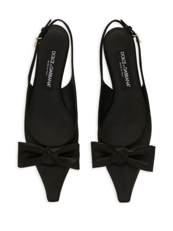 Browns Dolce & Gabbana Bow-detailed Slingback Pumps | Browns Pumps