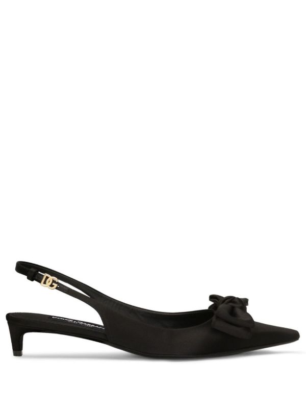 browns Dolce & Gabbana bow-detailed slingback pumps | Browns Pumps