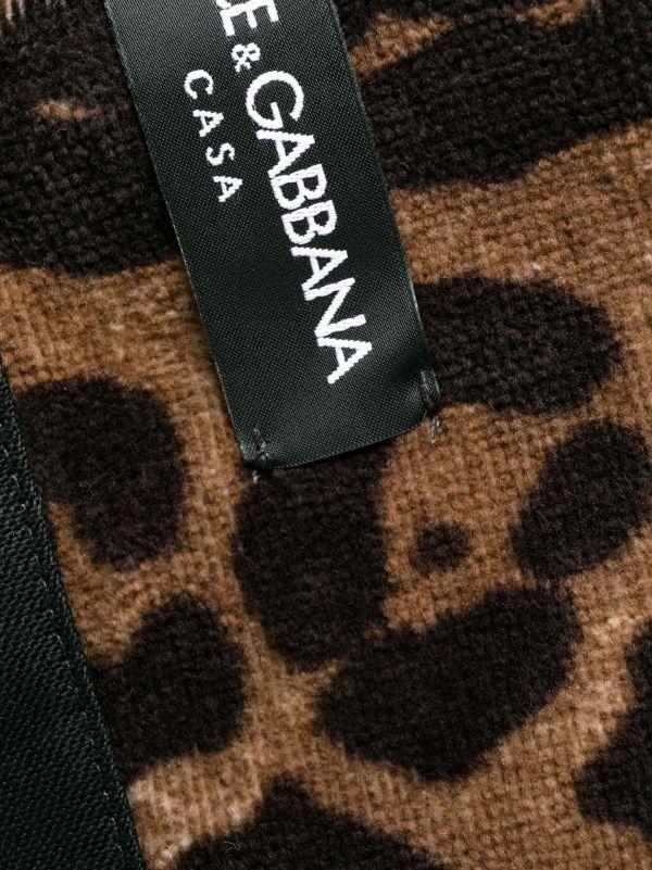 Browns Dolce & Gabbana Brown Leopard Print Robe | Browns Dressing Gowns & Robes