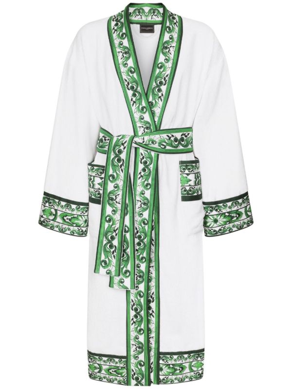 browns Dolce & Gabbana contrasting-trim bath robe | Browns Towels