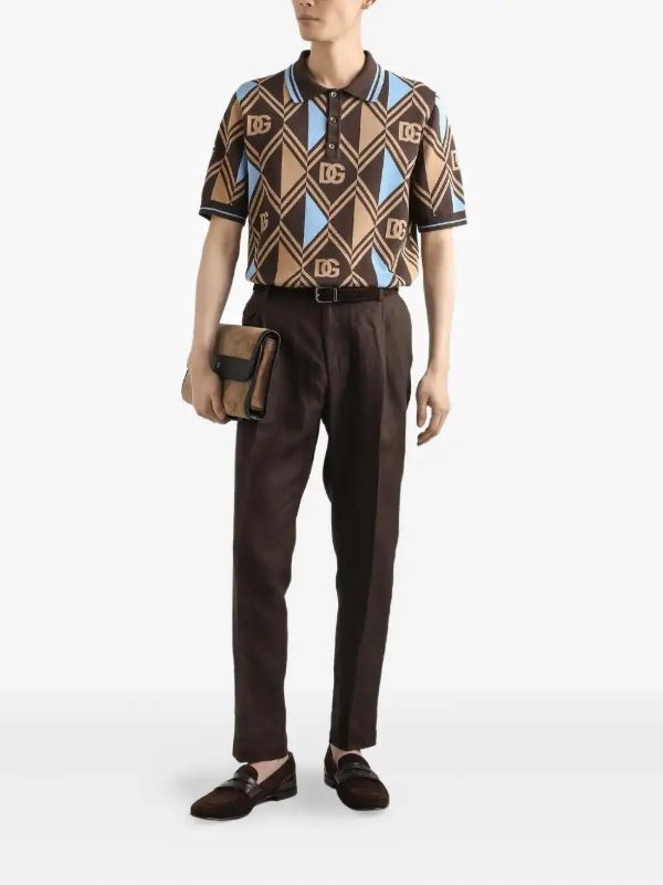 Browns Dolce & Gabbana Cotton Polo Shirt | Browns Polo Shirts