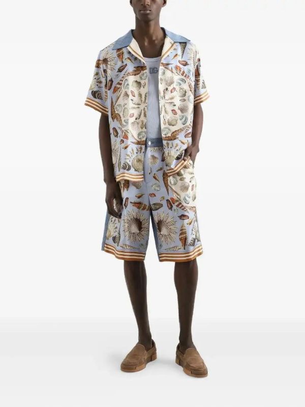 Browns Dolce & Gabbana Cotton-silk Bermuda Shorts | Browns Bermuda Shorts