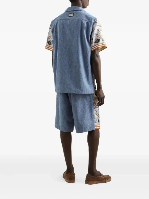 Browns Dolce & Gabbana Cotton-silk Bermuda Shorts | Browns Bermuda Shorts