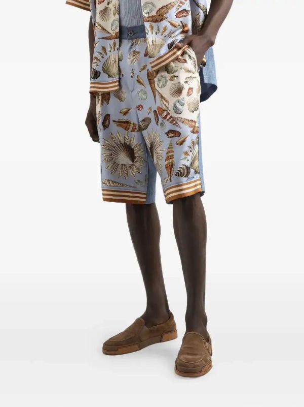 Browns Dolce & Gabbana Cotton-silk Bermuda Shorts | Browns Bermuda Shorts