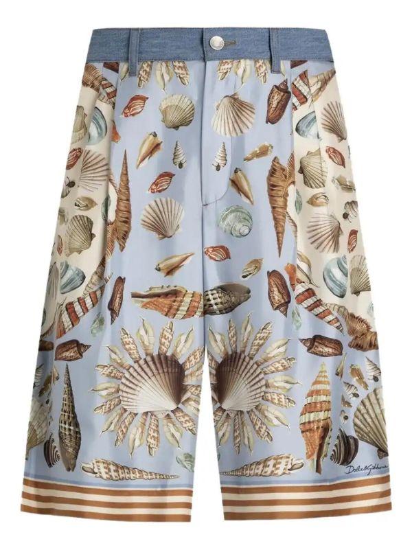 browns Dolce & Gabbana cotton-silk bermuda shorts | Browns Bermuda Shorts
