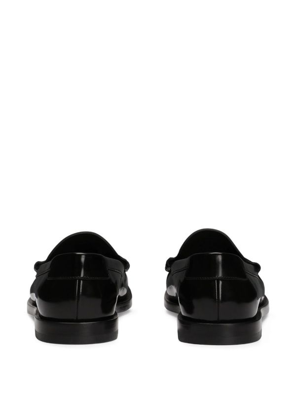 Browns Dolce & Gabbana DG-Appliqué Leather Sneakers | Browns Loafers