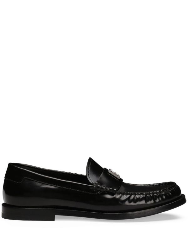 browns Dolce & Gabbana DG-Appliqué Leather Sneakers | Browns Loafers