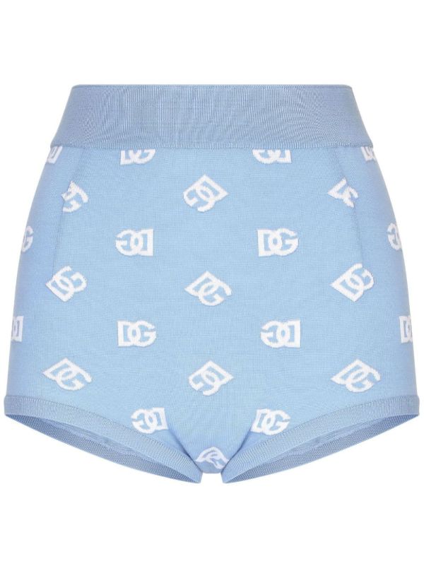 browns Dolce & Gabbana DG-Intarsia High-Waist Mini Shorts | Browns Short & Mini Shorts