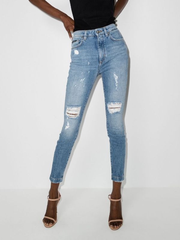 Browns Dolce & Gabbana Distressed Skinny Jeans | Browns Skinny Jeans