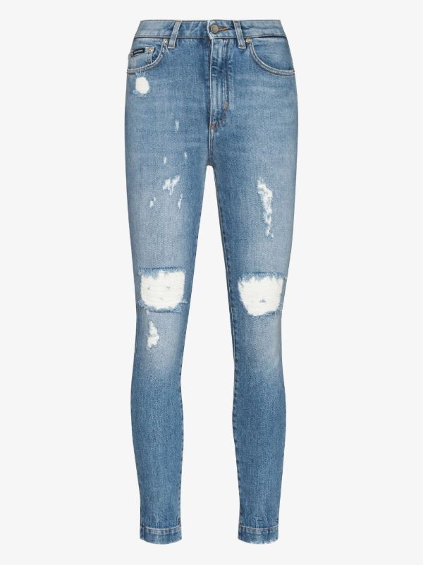 browns Dolce & Gabbana distressed skinny jeans | Browns Skinny Jeans