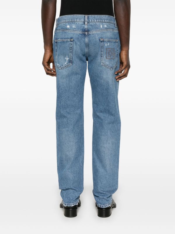Browns Dolce & Gabbana Distressed Straight Jeans | Browns Regular & Straight-Leg Jeans