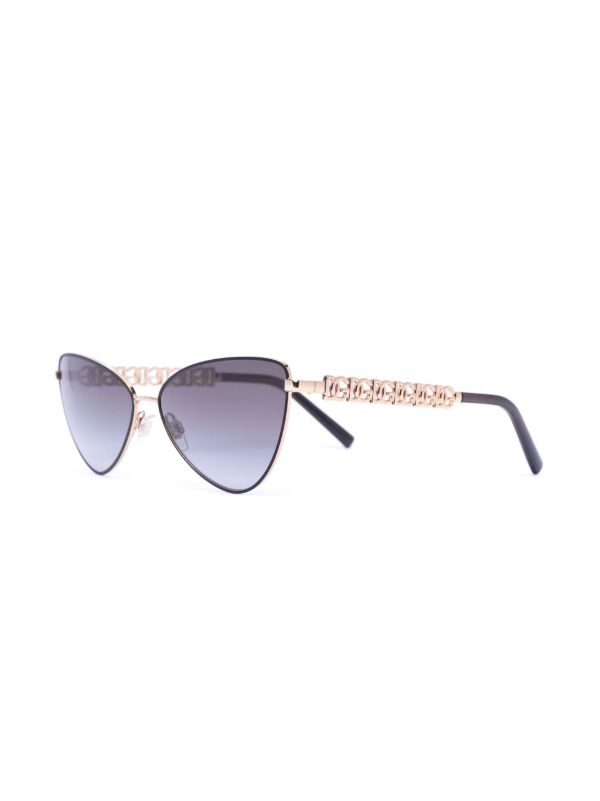 Browns Dolce & Gabbana Eyewear Black Cat Eye Sunglasses | Browns Sunglasses