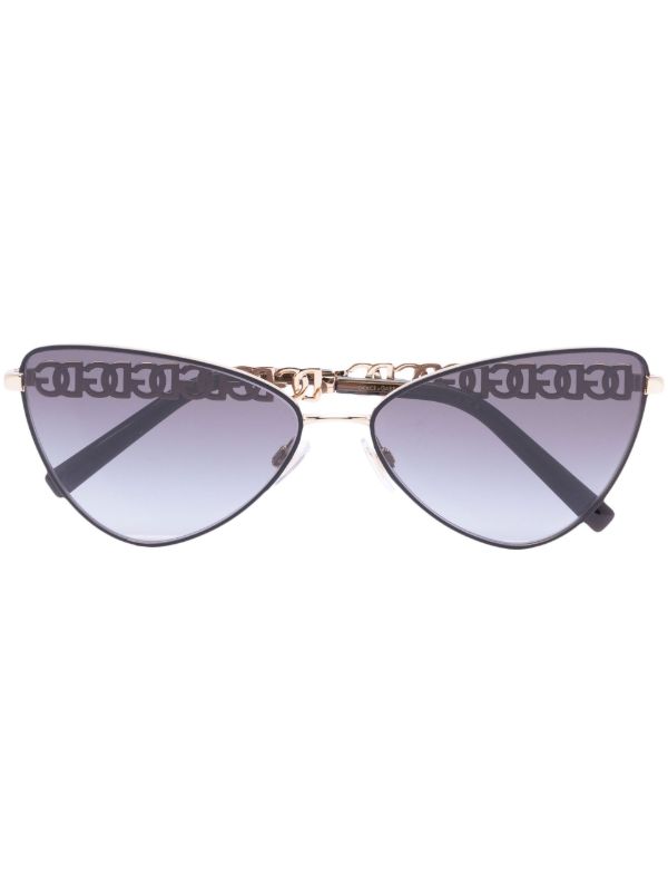 browns Dolce & Gabbana Eyewear Black Cat Eye Sunglasses | Browns Sunglasses