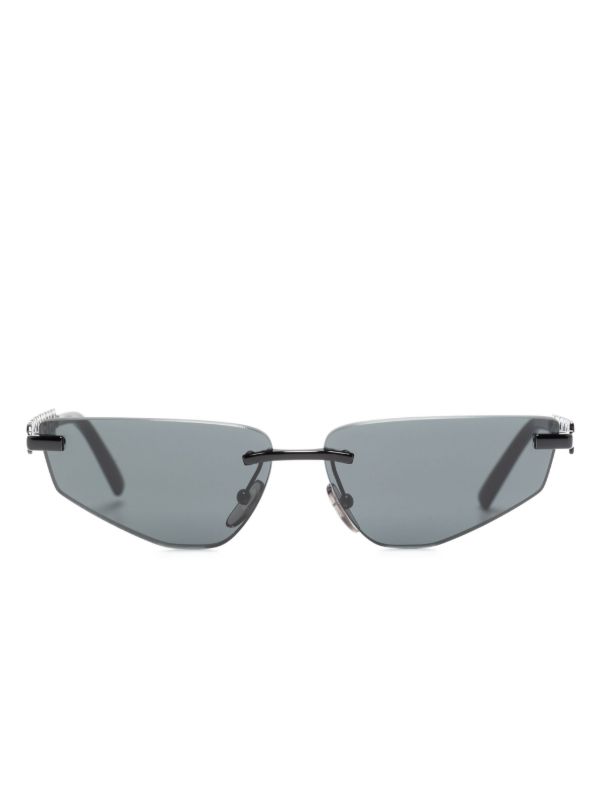 browns Dolce & Gabbana Eyewear Black DG Essentials Geometric-Frame Sunglasses | Browns Sunglasses