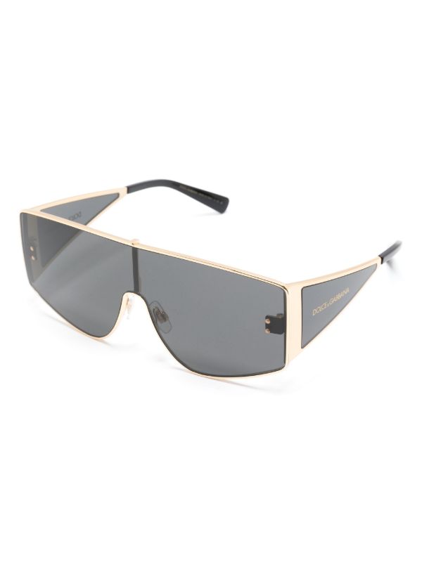 Browns Dolce & Gabbana Eyewear Black DNA Sunglasses | Browns Sunglasses