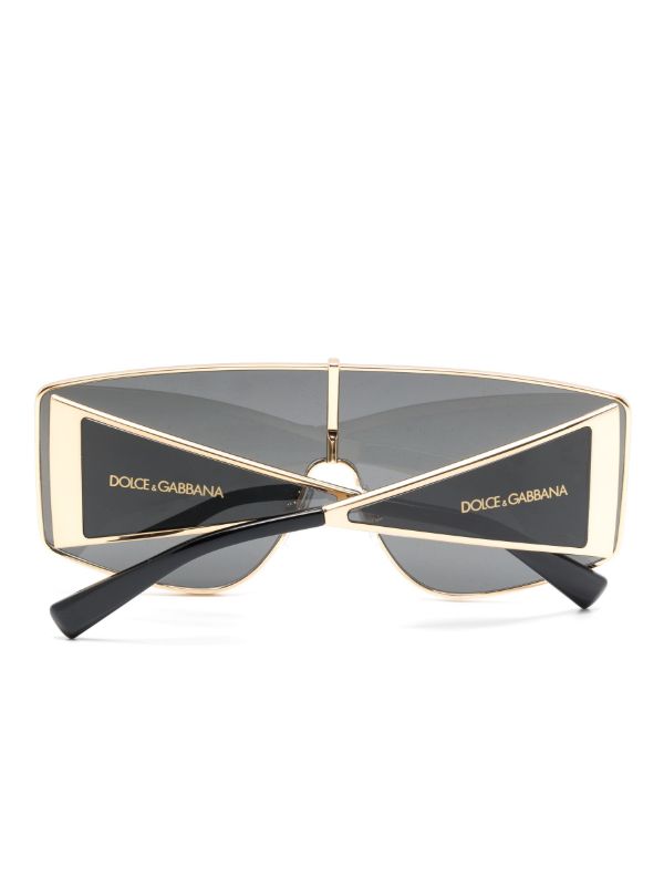 Browns Dolce & Gabbana Eyewear Black DNA Sunglasses | Browns Sunglasses