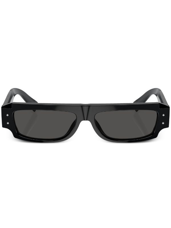 browns Dolce & Gabbana Eyewear Black Rectangular-Frame Tinted Sunglasses | Browns Sunglasses