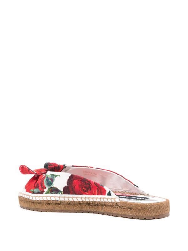 Browns Dolce & Gabbana Floral-Print Espadrilles | Browns Espadrilles