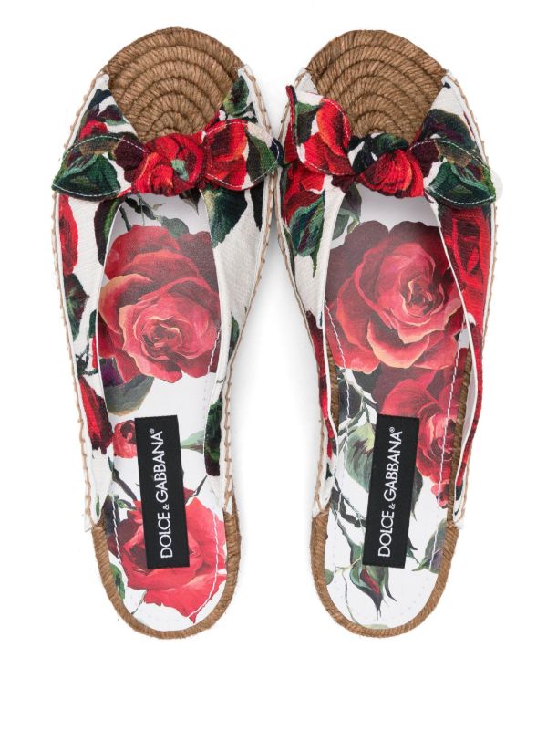 Browns Dolce & Gabbana Floral-Print Espadrilles | Browns Espadrilles