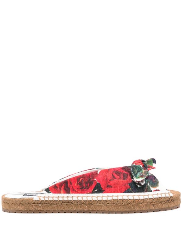 browns Dolce & Gabbana Floral-Print Espadrilles | Browns Espadrilles