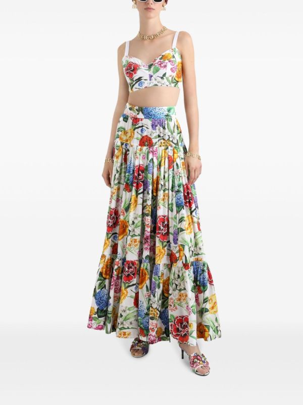 Browns Dolce & Gabbana Floral-Print Maxi Skirt | Browns A-Line Skirts