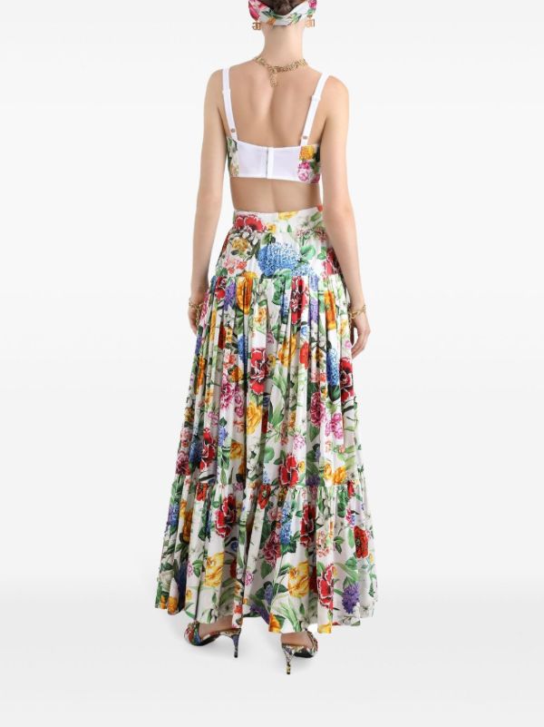 Browns Dolce & Gabbana Floral-Print Maxi Skirt | Browns A-Line Skirts