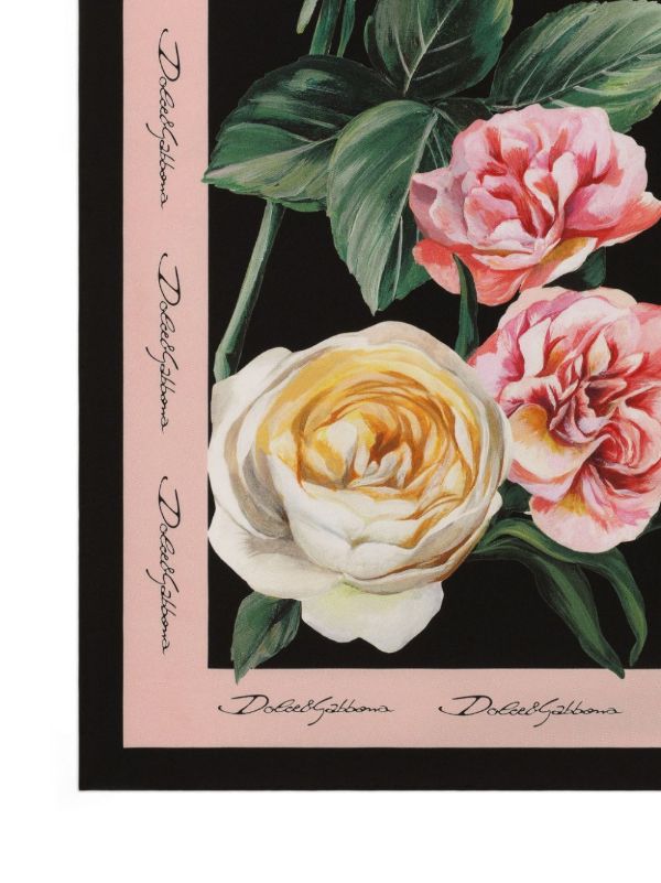 Browns Dolce & Gabbana Floral-Print Scarf | Browns Scarves