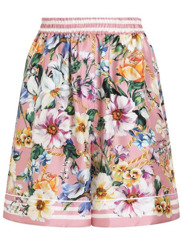 browns Dolce & Gabbana Floral-Print Shorts | Browns Knee-Length Shorts
