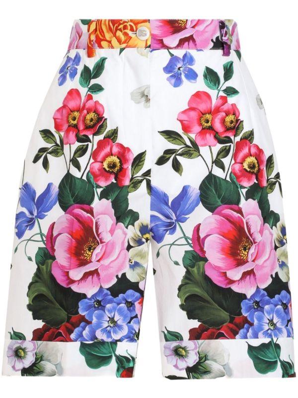 browns Dolce & Gabbana Floral-Print Shorts | Browns Short & Mini Shorts