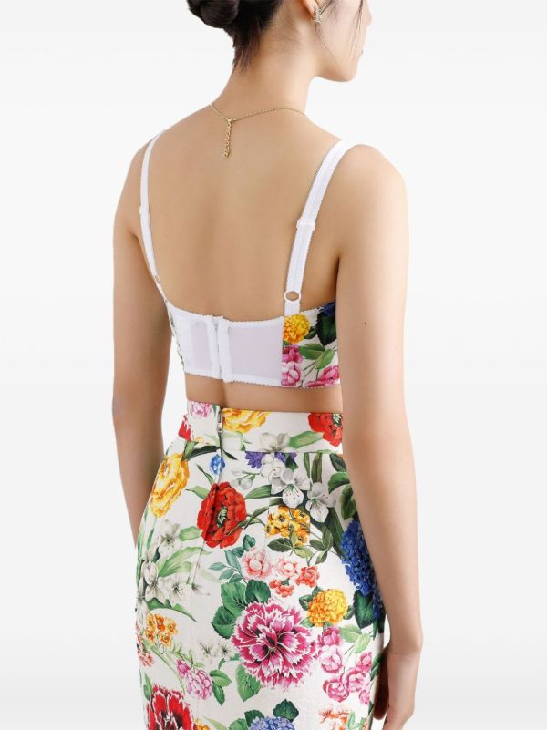 Browns Dolce & Gabbana Floral-Print Tank Top | Browns Vests & Tank Tops