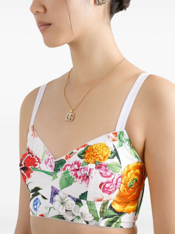 Browns Dolce & Gabbana Floral-Print Tank Top | Browns Vests & Tank Tops
