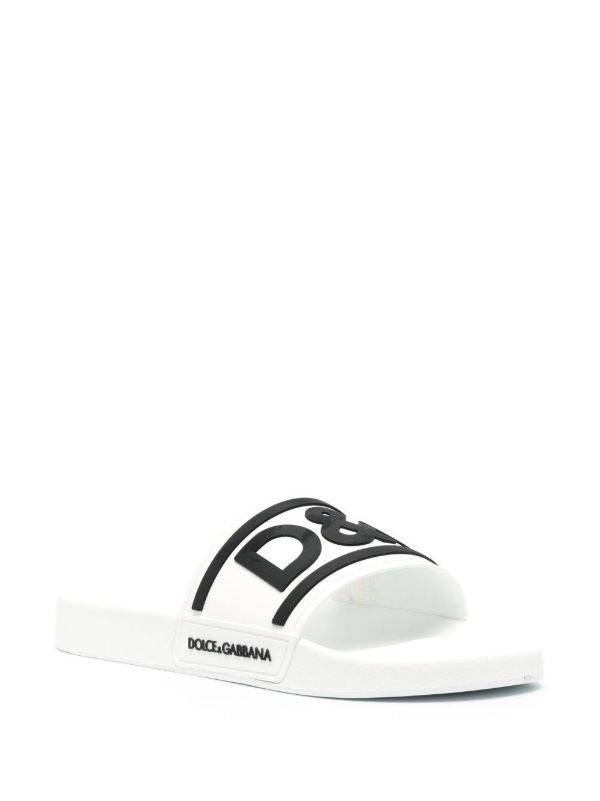 Browns Dolce & Gabbana Gomma Pool Slides | Browns Sandals