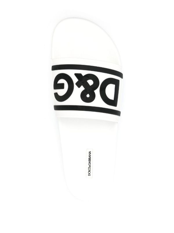 Browns Dolce & Gabbana Gomma Pool Slides | Browns Sandals