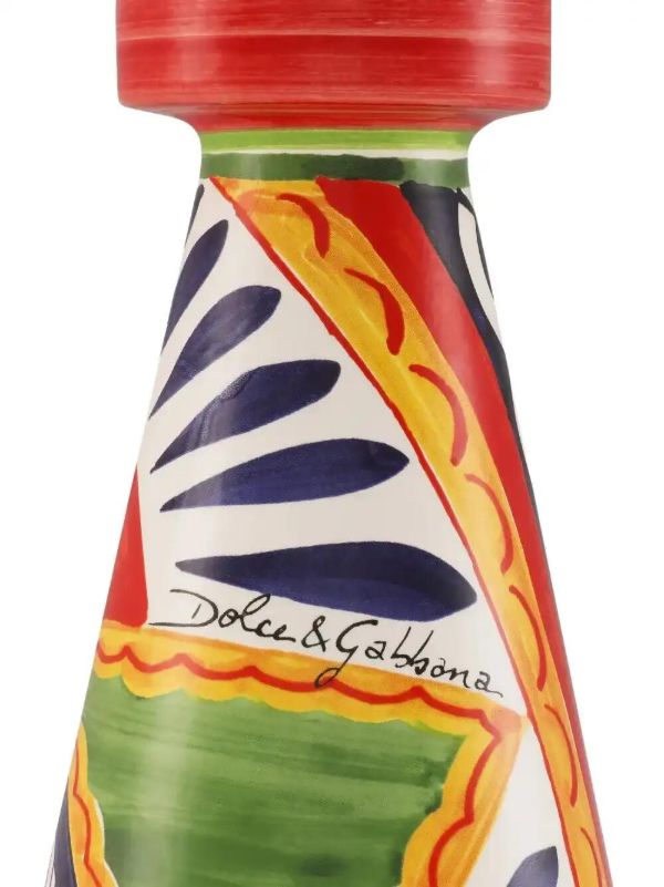 Browns Dolce & Gabbana Graphic-print Candleholder (41cm) | Browns Candle Holders