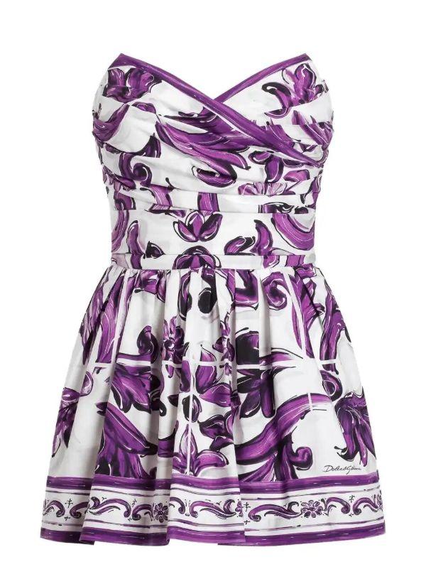browns Dolce & Gabbana graphic-print mini dress | Browns Cocktail & Party Dresses