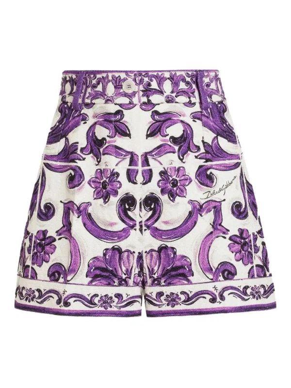 browns Dolce & Gabbana graphic-print shorts | Browns Short & Mini Shorts